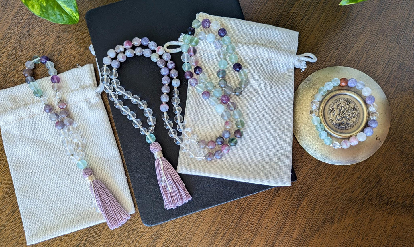 Custom Made Mala Beads – Personalized Reiki-Infused Design for Your Intention