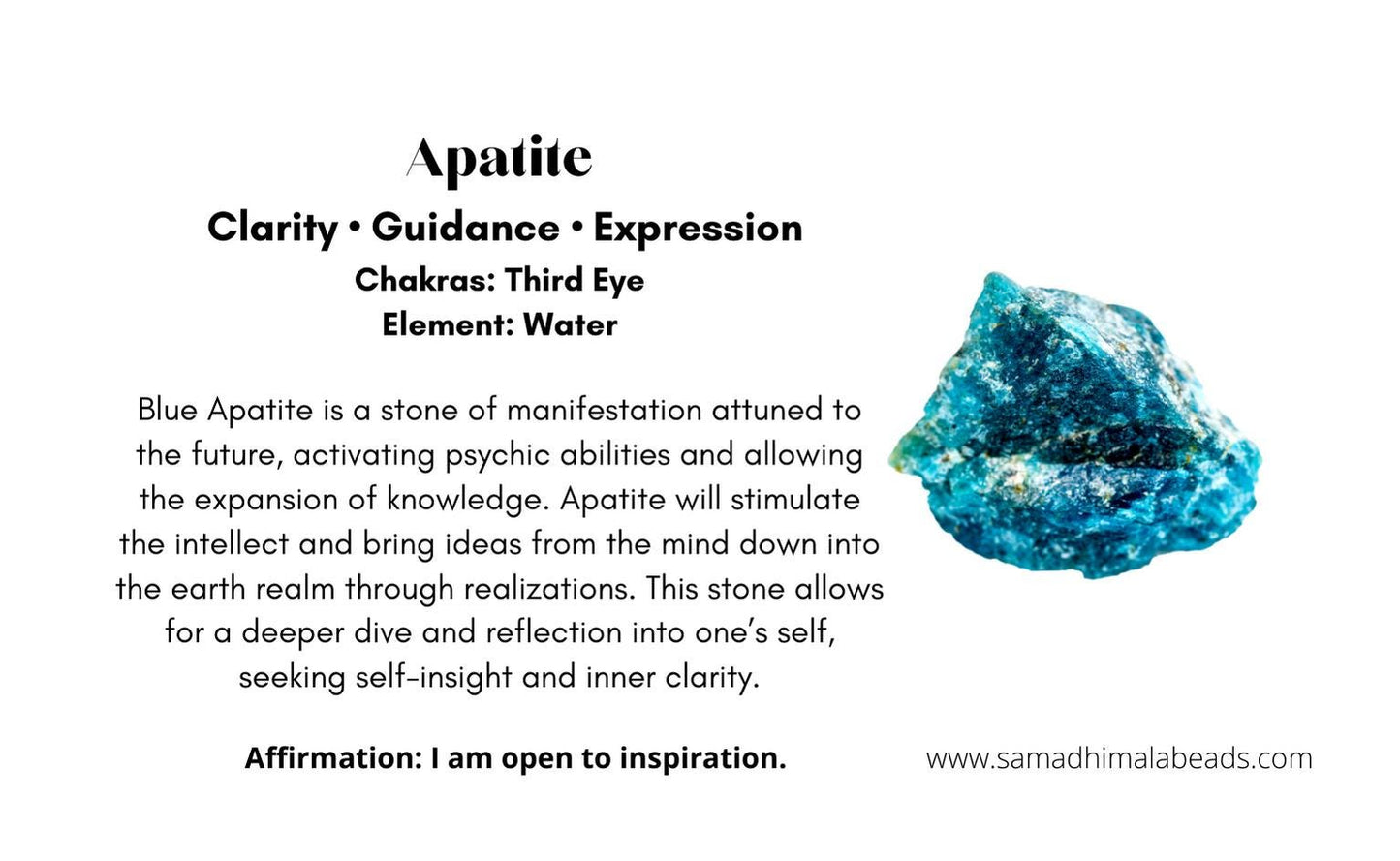 Angelite, Apatite & White Jade Japa Mala 108 Reiki-Charged Beads | Handmade Meditation Necklace for Healing