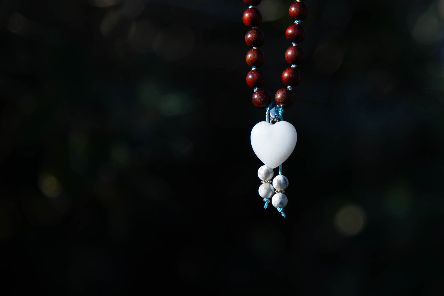 Sandalwood Pocket Mala, 27 Beads Mala, Travel Prayer Beads