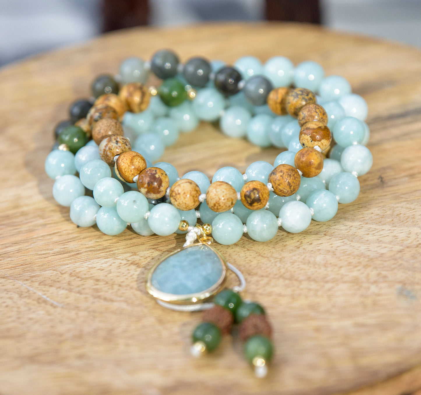 Power Energy Mala Beads, Buddist Prayer Beads 108, Yoga Necklace, Mindful Gift.