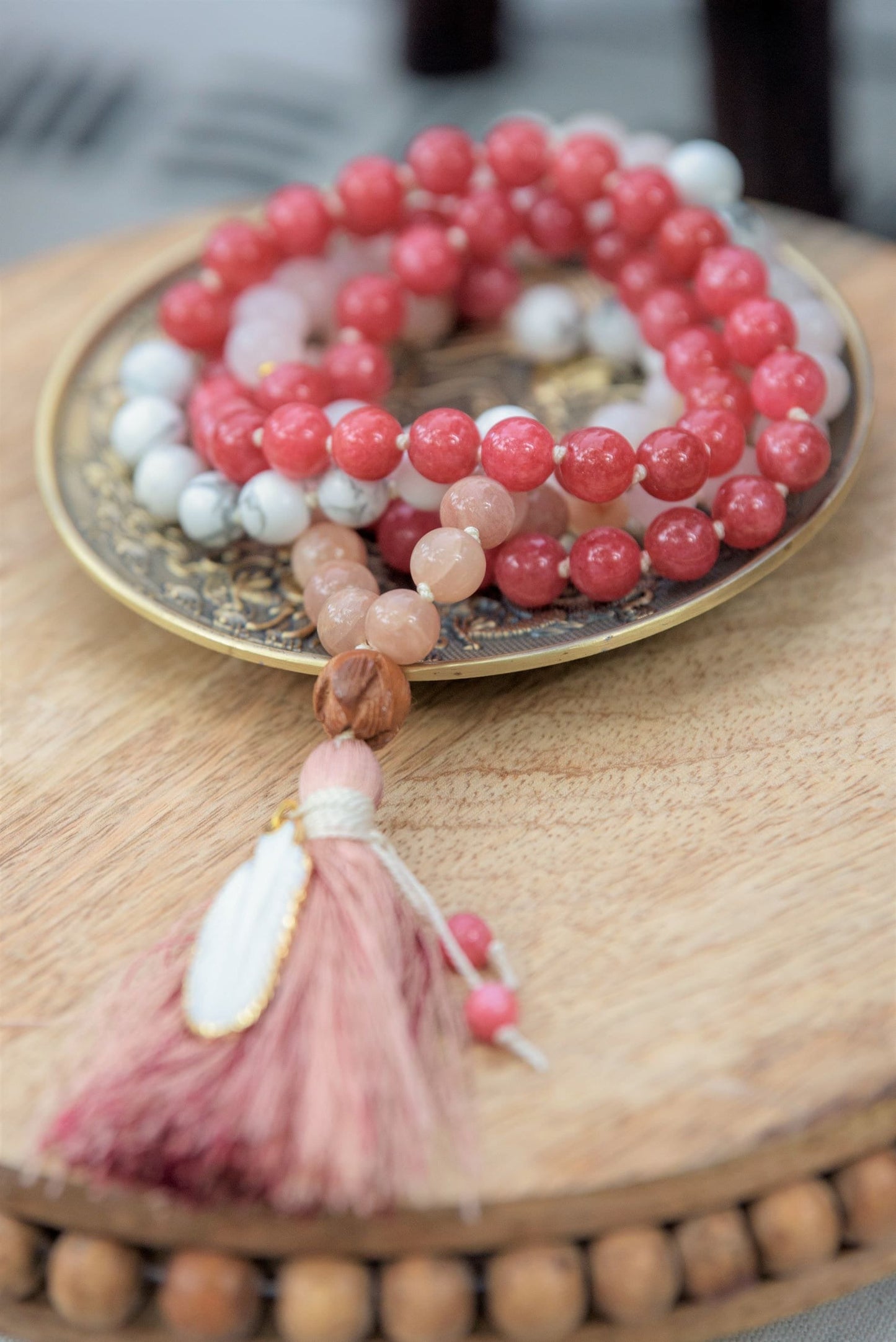 Nurturing Self-Love Mala, 108 Prayer Beads, Tibetan Mala Beads, Yoga Mala Necklace, Mala Beads 108