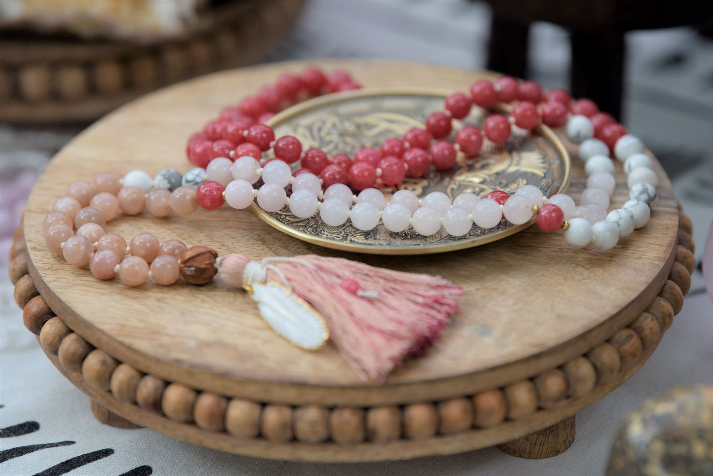 Nurturing Self-Love Mala, 108 Prayer Beads, Tibetan Mala Beads, Yoga Mala Necklace, Mala Beads 108