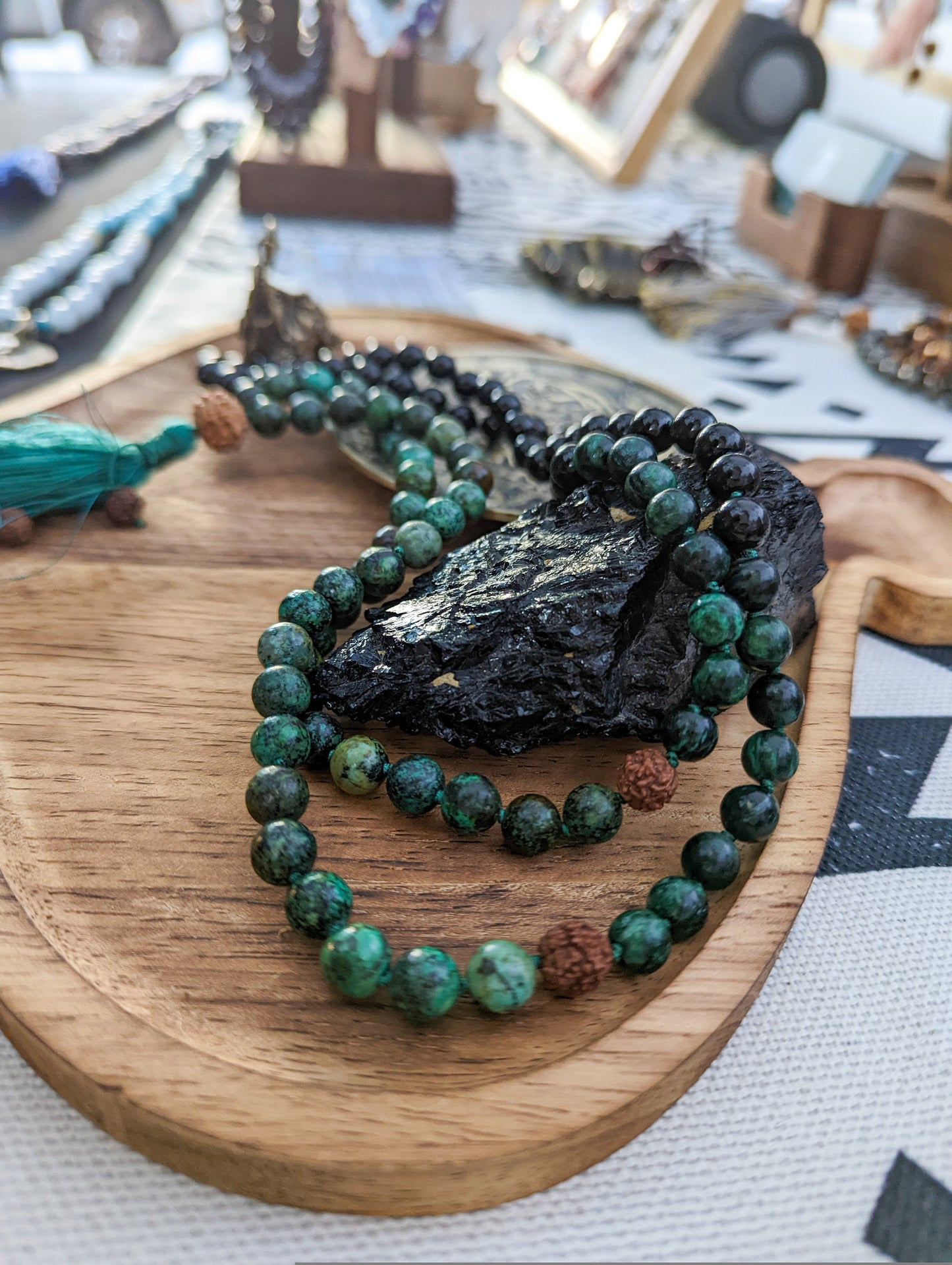 Protection Mala, Buddhist Mala Beads, 108 Yoga Necklace, Mindful Gifts
