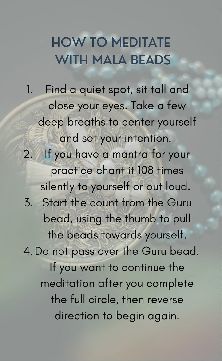 GROUNDING Pocket Mala