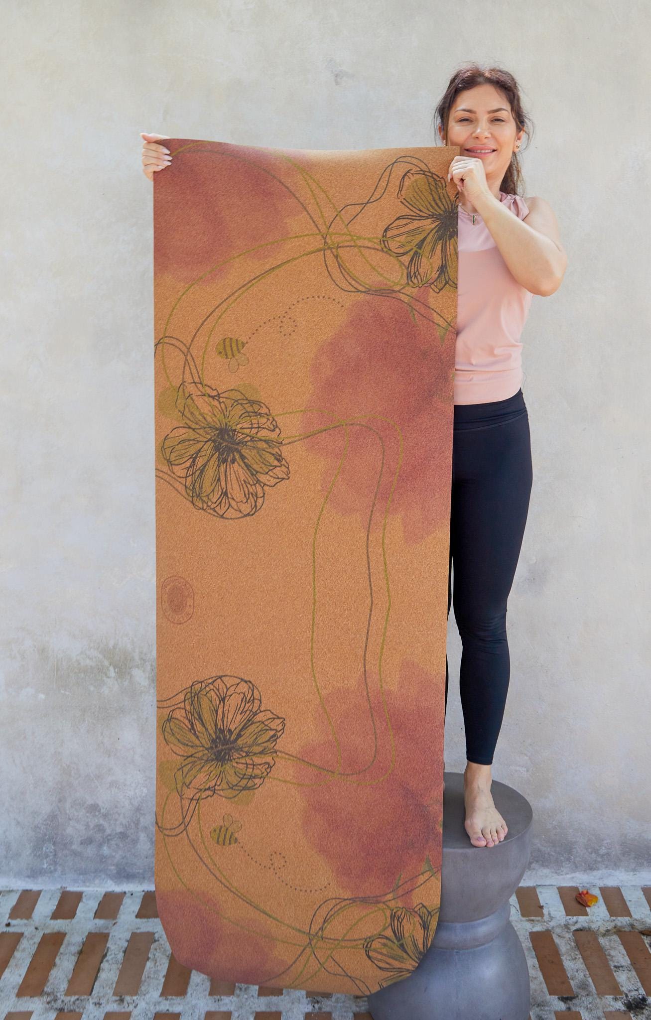 Eco Cork Yoga Mat: Non-Slip, Sustainable Pilates & Hot Yoga
