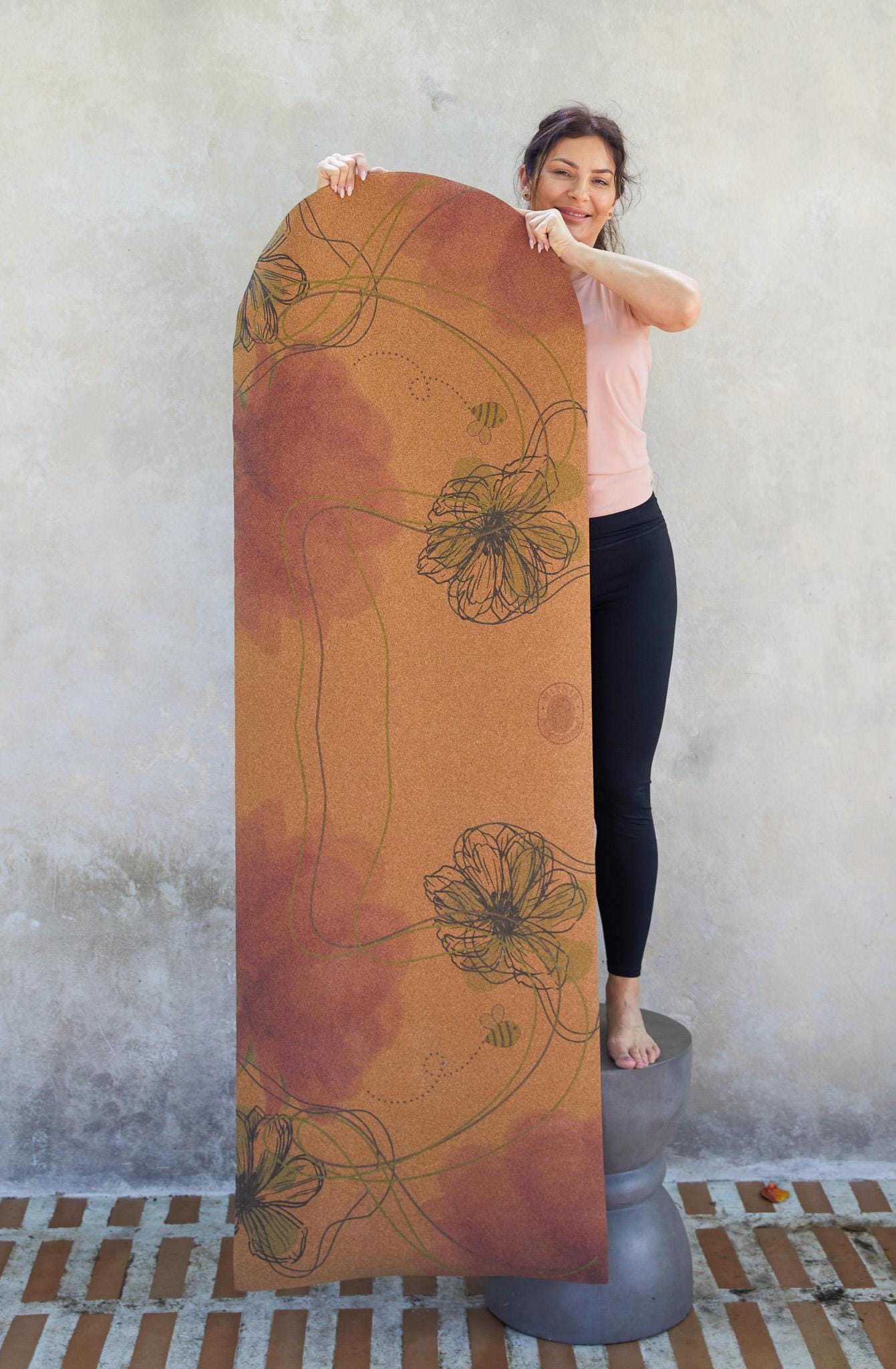Eco Cork Yoga Mat: Non-Slip, Sustainable Pilates & Hot Yoga
