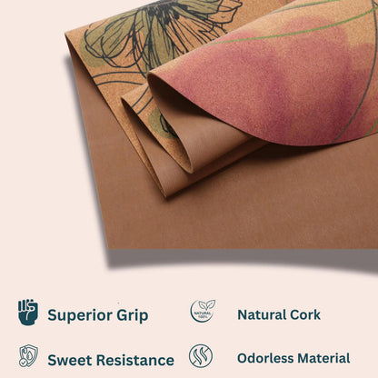 Eco Cork Yoga Mat: Non-Slip, Sustainable Pilates & Hot Yoga