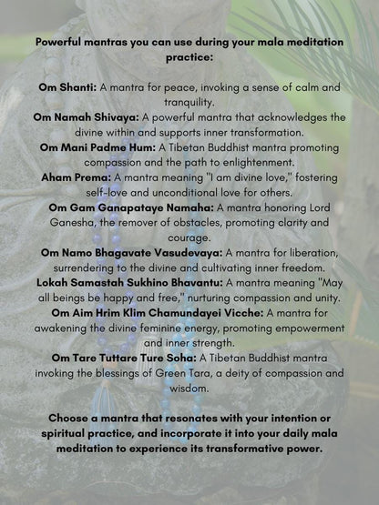 White Mala Beads  108 Hand-Knotted Reiki-Infused Meditation Necklace | Sacred Japa Mala for Prayer & Healing