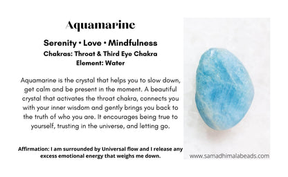 Intuitive Healing Mala Beads  Aquamarine, Moonstone & Labradorite  108 Knotted Meditation Necklace  Calming Spiritual Jewelry Gift