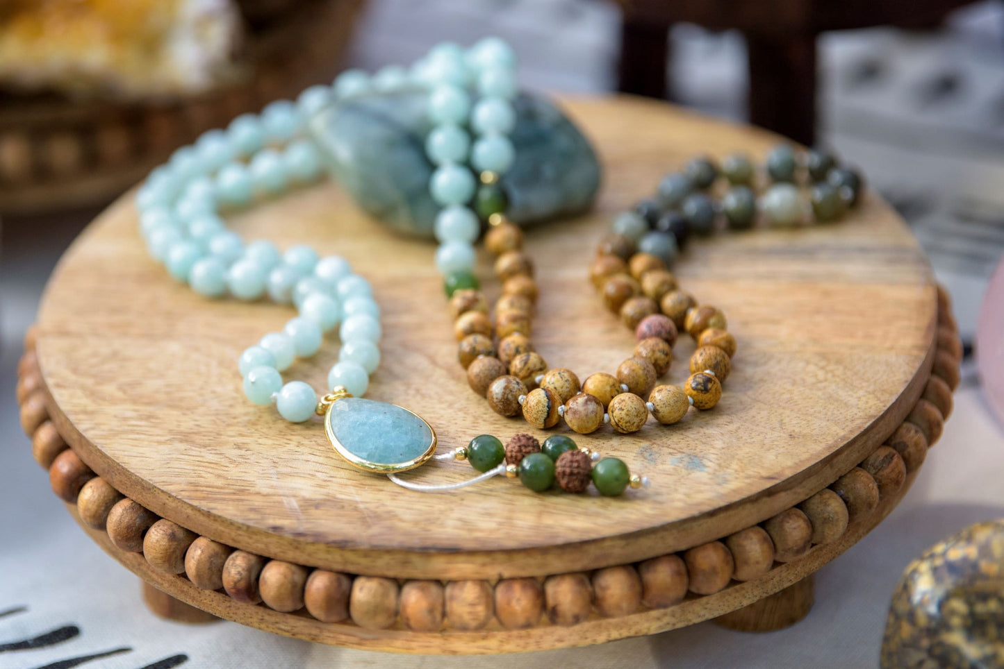 Power Energy Mala Beads, Buddist Prayer Beads 108, Yoga Necklace, Mindful Gift.