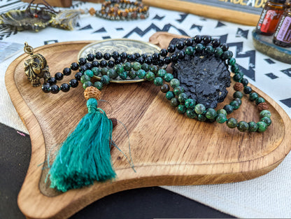 Protection Mala, Buddhist Mala Beads, 108 Yoga Necklace, Mindful Gifts
