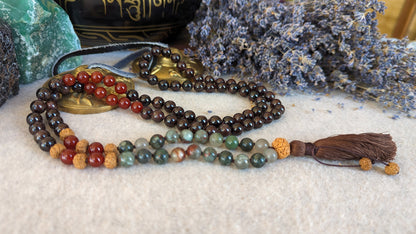 Maternity Mala Necklace, 108 Japa Mala, Meditation Mala Beads, Reiki Charged Beads,  Expecting Mom Gift, Fertility Goddes Necklace