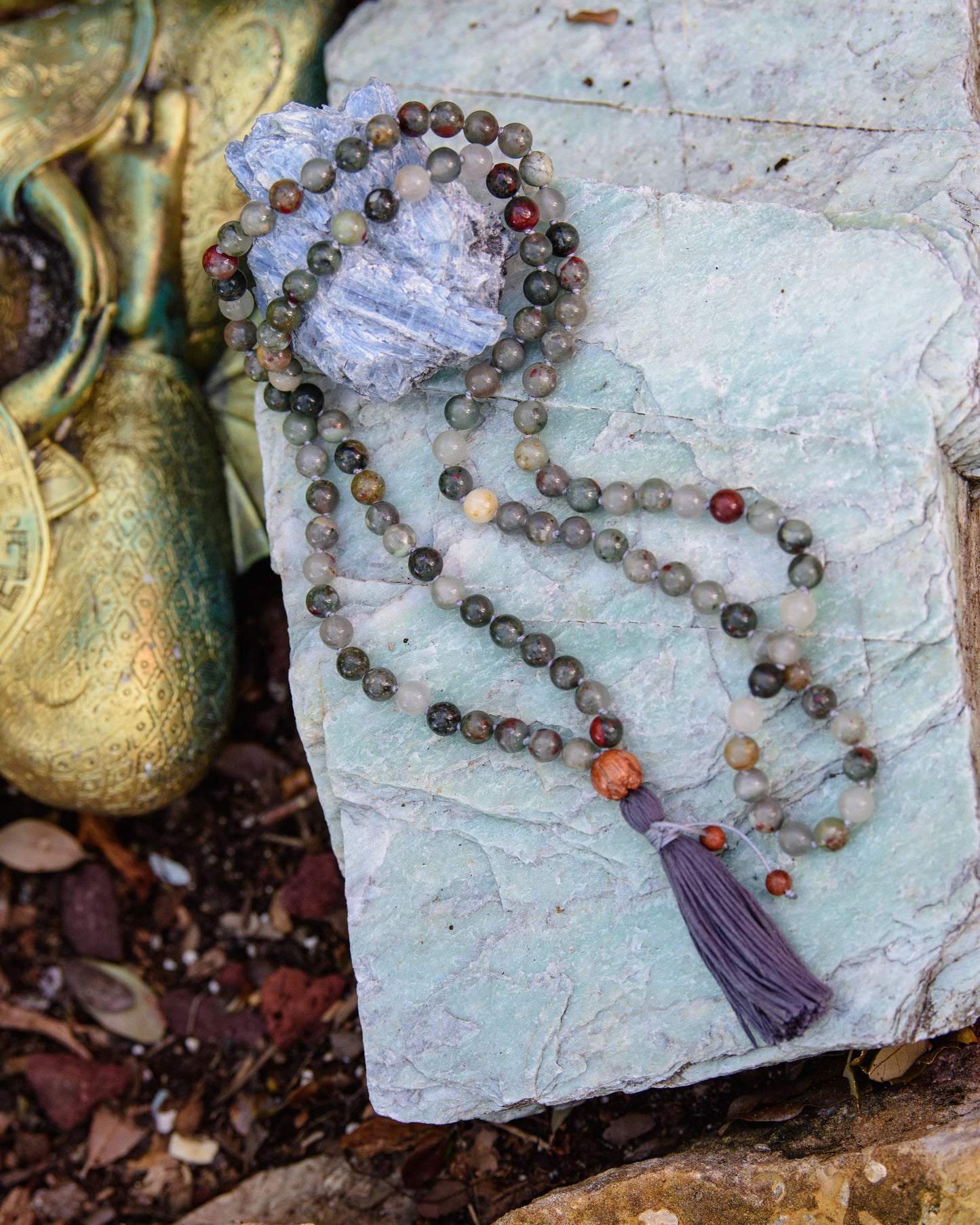 Bloodstone Grounding Mala