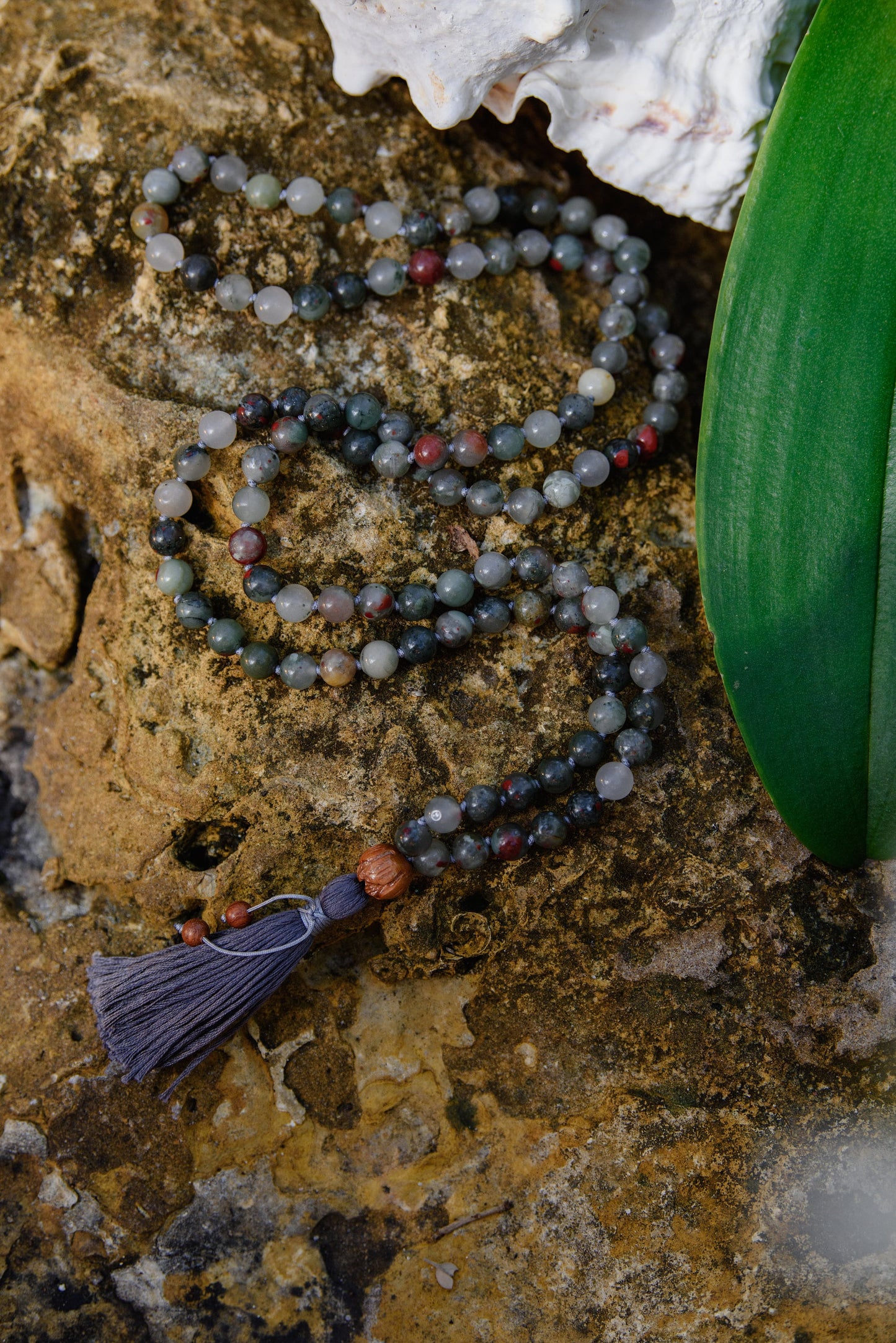 Bloodstone Grounding Mala